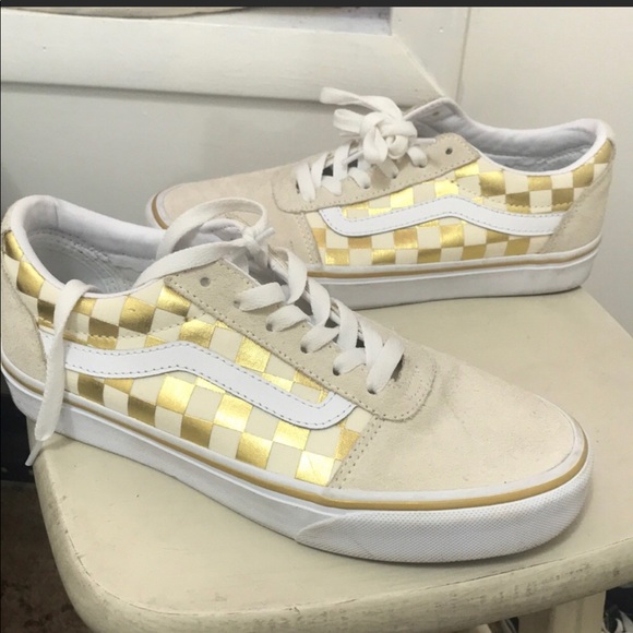 vans beige gold vans beige gold